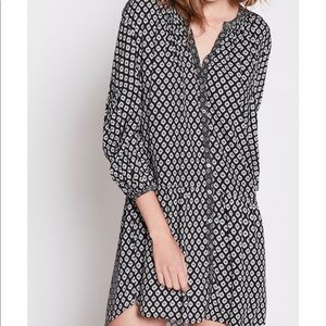 Joie Hagi Long-Sleeve Printed Short Dress